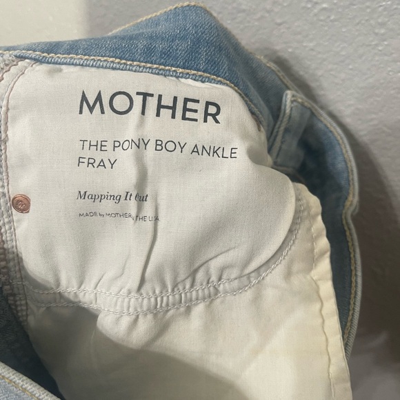 Mother The Pony Boy Ankle Fray Jeans - Size 25 - Picture 9 of 9